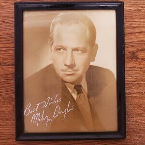 Vintage Autograph Picture of Melvyn Douglas Academy Award Winner